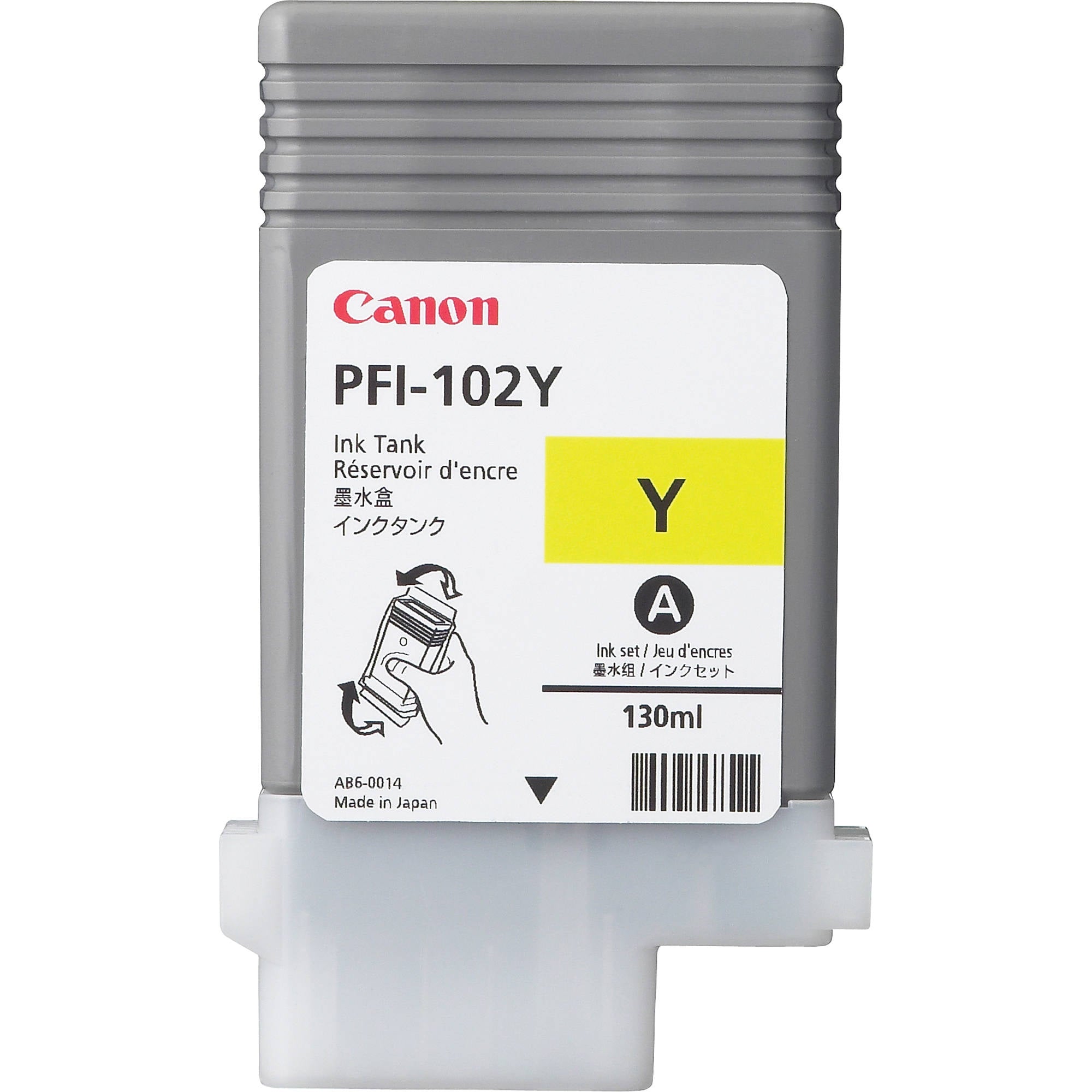 Canon PFI-102Y Yellow tintapatron-0