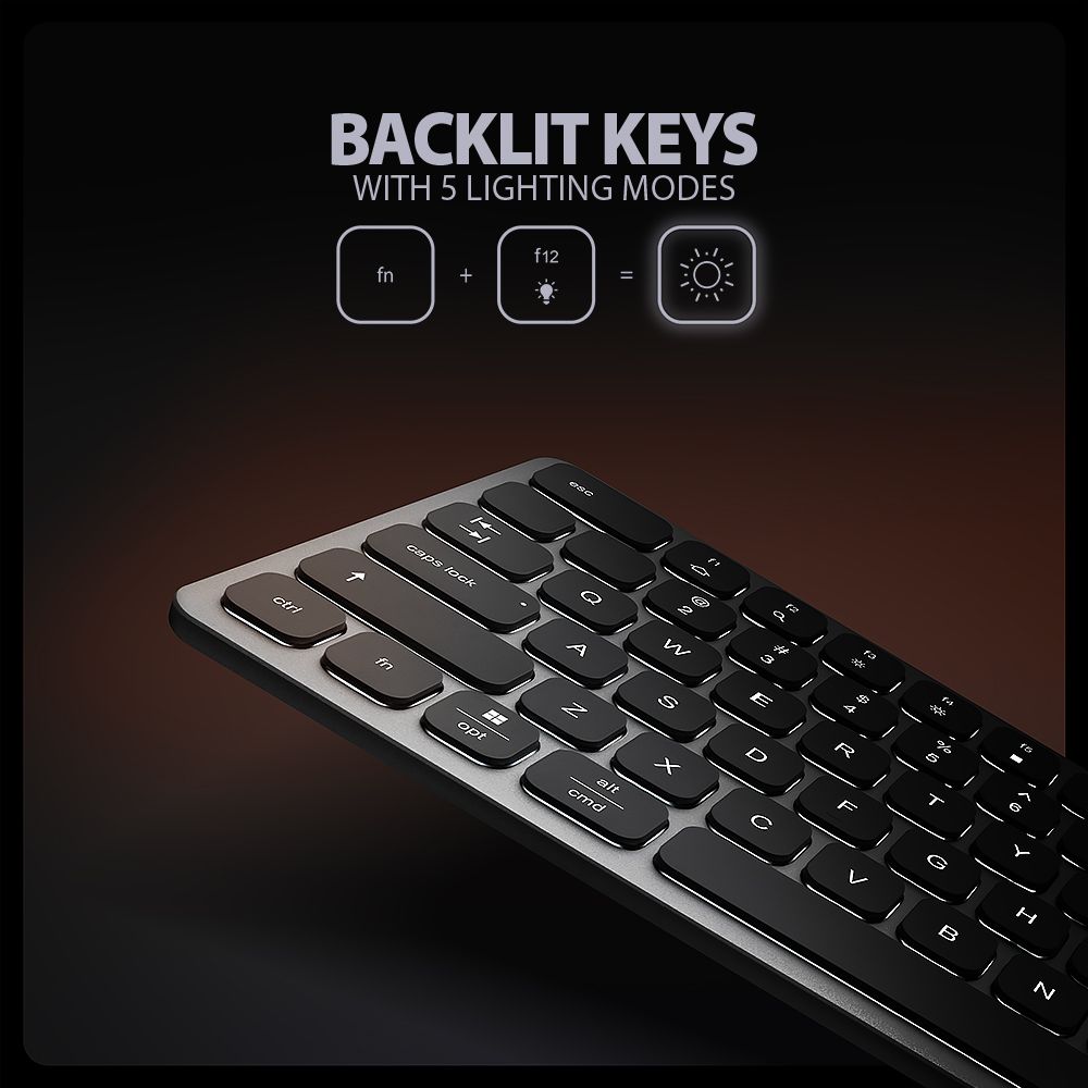 AXAGON HMC-KB-US USB-C 5Gbps Keyboard 9in1 Hub Silver-7