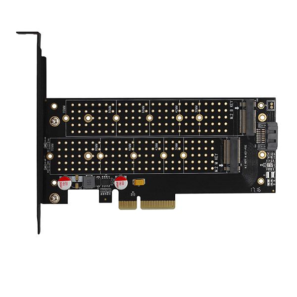 AXAGON PCEM2-D PCIe NVMe+SATA M.2 Adapter