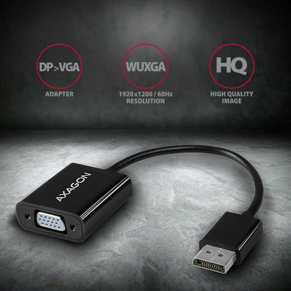 AXAGON RVD-VGN Displayport - VGA adapter FullHD