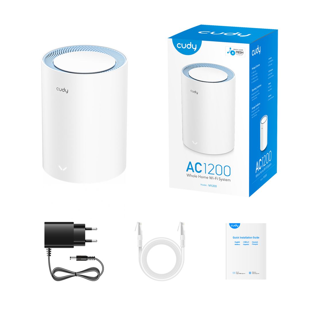 Cudy M1200 AC1200 Dual Band Whole Home Wi-Fi Mesh System (1-Pack)-3