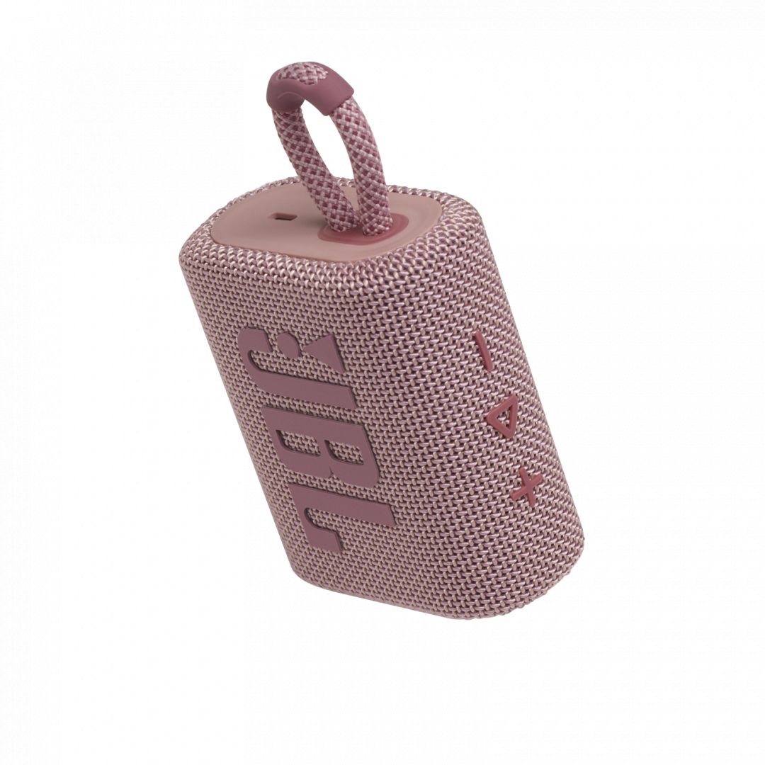 JBL Go 3 Bluetooth Portable Waterproof Speaker Pink-5