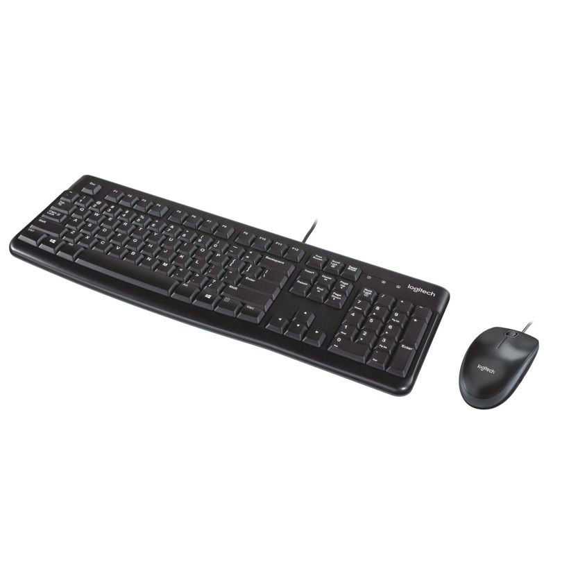 Logitech MK120 USB Keyboard + Mouse Black DE-1