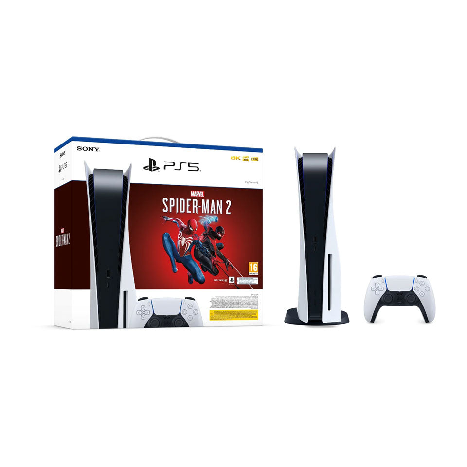 Sony PlayStation 5 825GB BluRay White + Marvel's Spider-Man 2 (PS5)