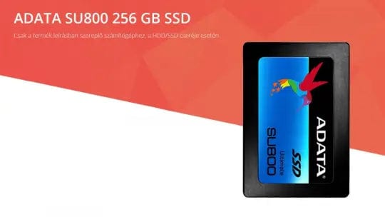 ADATA SU800 - Csak Dell Latitude E6420-hoz! - 256 GB SATA3 SSD (2.5)