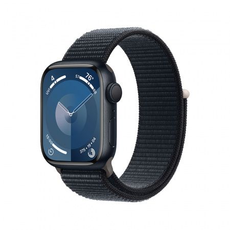 Apple Watch S9 GPS 45mm Midnight Alu Case with Midnight Sport Loop-0