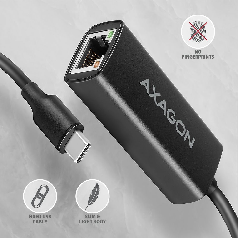 AXAGON ADE-ARC USB-C Gigabit Ethernet Adapter Black-3