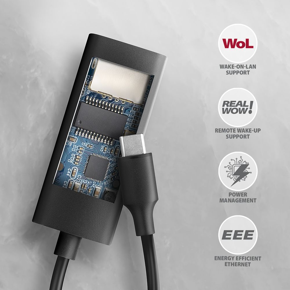AXAGON ADE-ARC USB-C Gigabit Ethernet Adapter Black-4