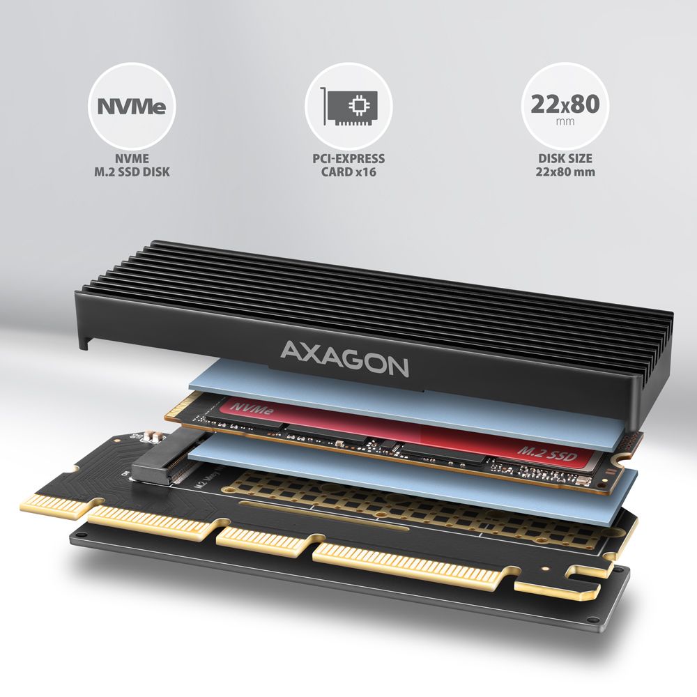 AXAGON PCEM2-XS PCIe NVMe M.2 adapter-2