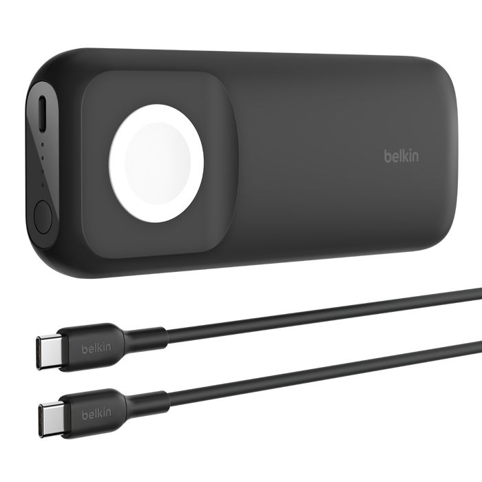 Belkin BPD005BTBK BoostCharge Pro Fast Wireless Charger for Apple Watch + Power Bank 10K Black-3