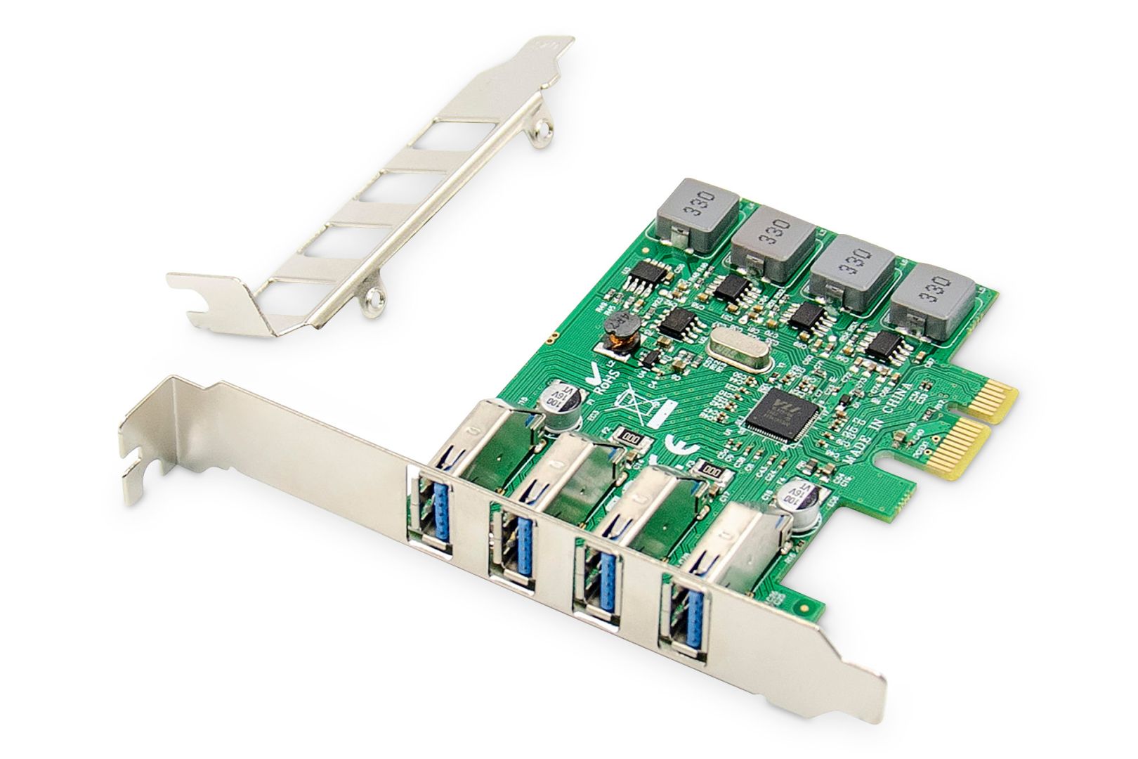 Digitus 4-Port USB 3.0 PCI Express Add-On Card-0