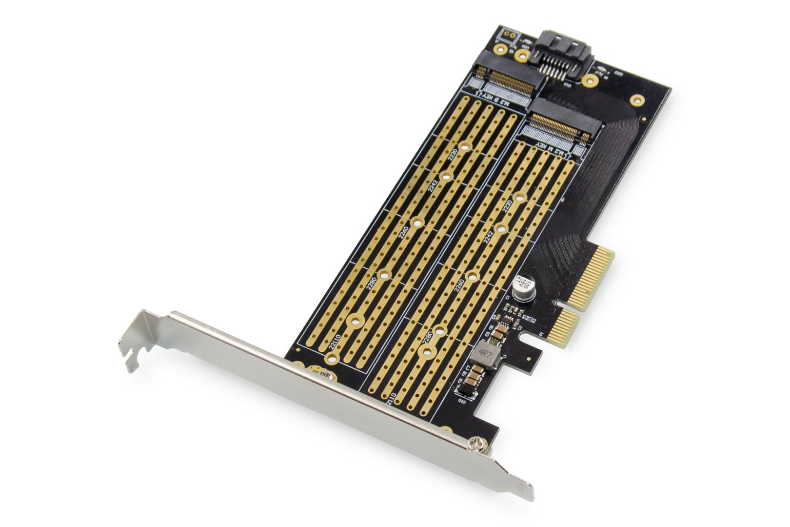 Digitus M.2 NGFF / NMVe SSD PCI Express 3.0 (x4) Add-On Card-0