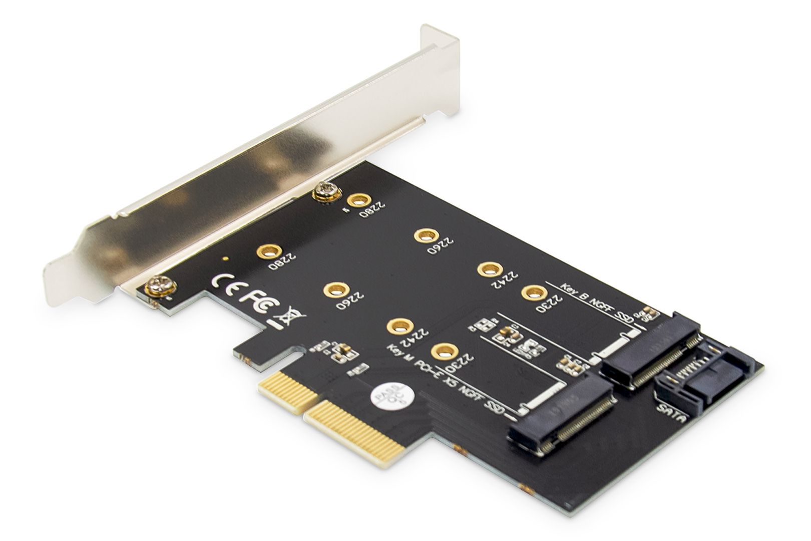 Digitus M.2 NGFF / NVMe SSD PCI Express 3.0 (x4) Add-On Card-1