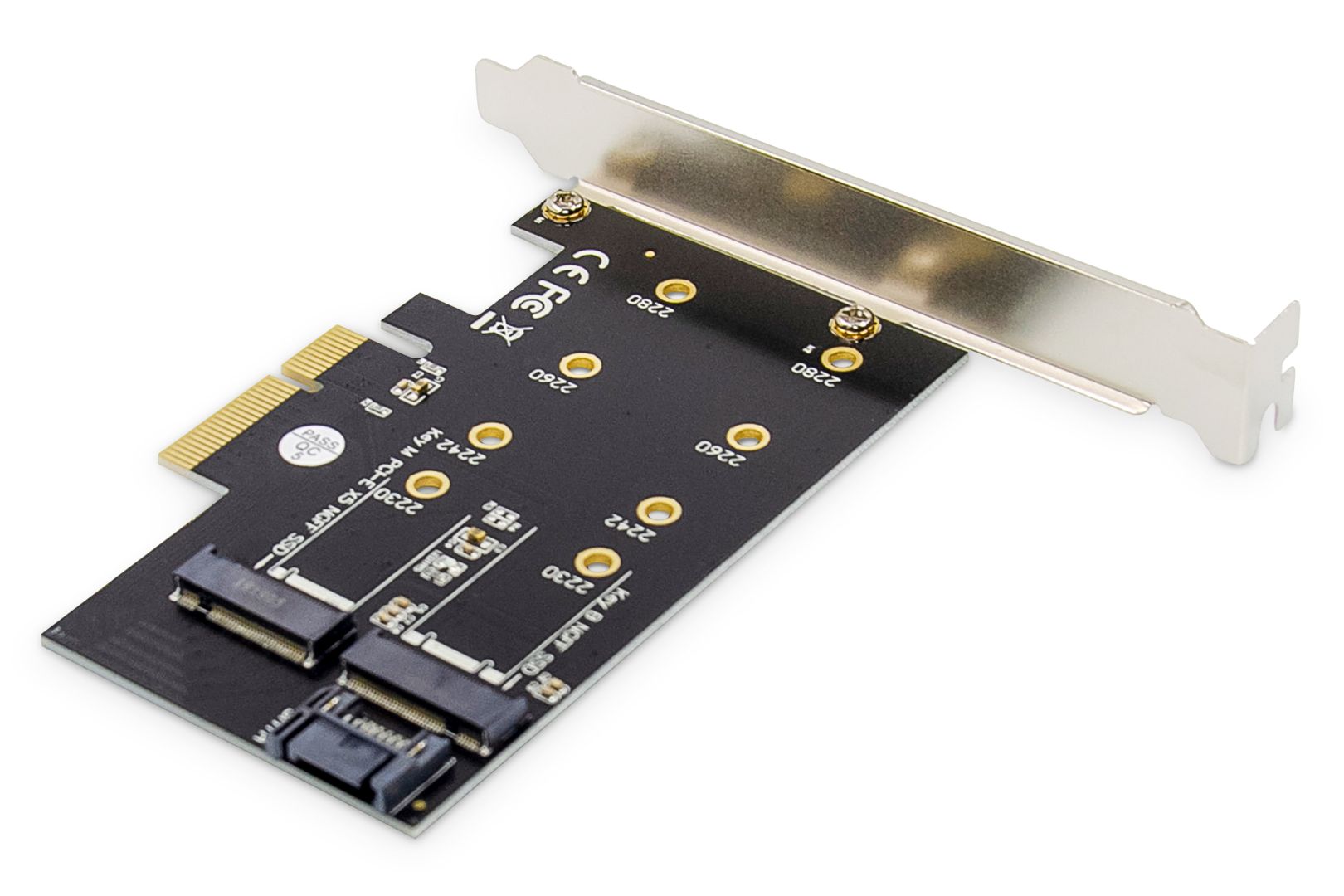 Digitus M.2 NGFF / NVMe SSD PCI Express 3.0 (x4) Add-On Card-4
