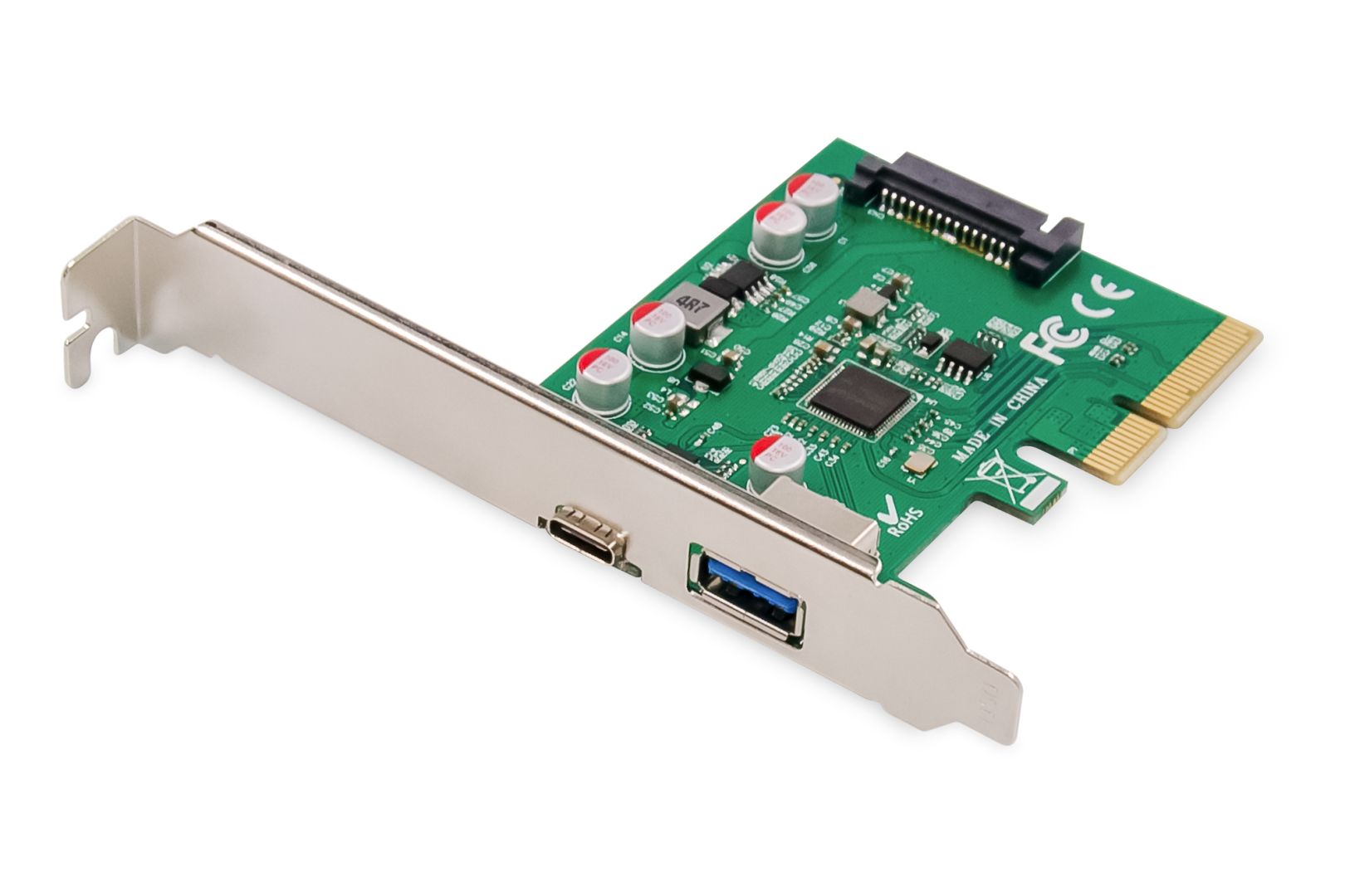 Digitus PCIe Card USB Type-C + USB Type-A up to 10GB/s-0