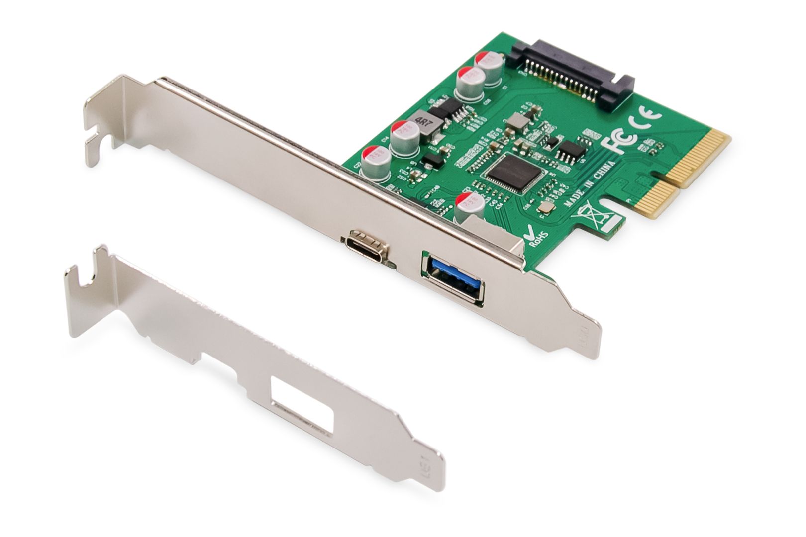 Digitus PCIe Card USB Type-C + USB Type-A up to 10GB/s-1