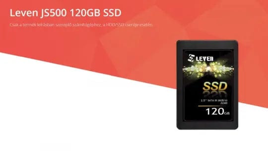 Leven JS500 - Csak Lenovo ThinkPad T420-hoz! - 120 GB SATA3 SSD (2.5)