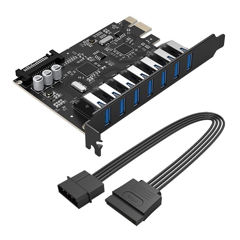 Orico PVU3-7U-V1 7 Port USB3.0 PCI-E Expansion Card with Dual Chip-1