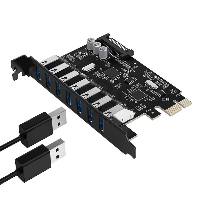 Orico PVU3-7U-V1 7 Port USB3.0 PCI-E Expansion Card with Dual Chip-4