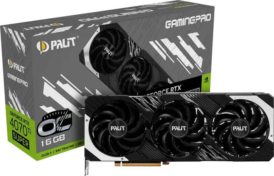 Palit GeForce RTX4070 Ti Super 16GB DDR6X Gaming Pro OC-0