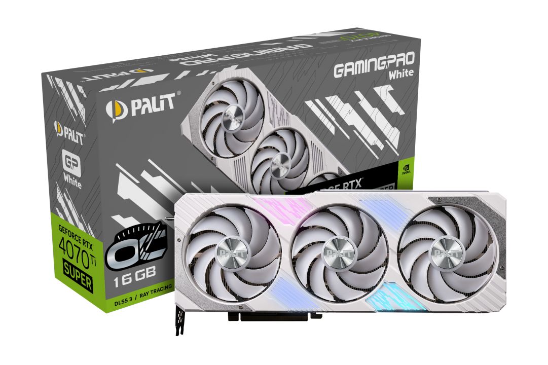 Palit GeForce RTX4070 Ti Super 16GB DDR6X GamingPro White OC-1