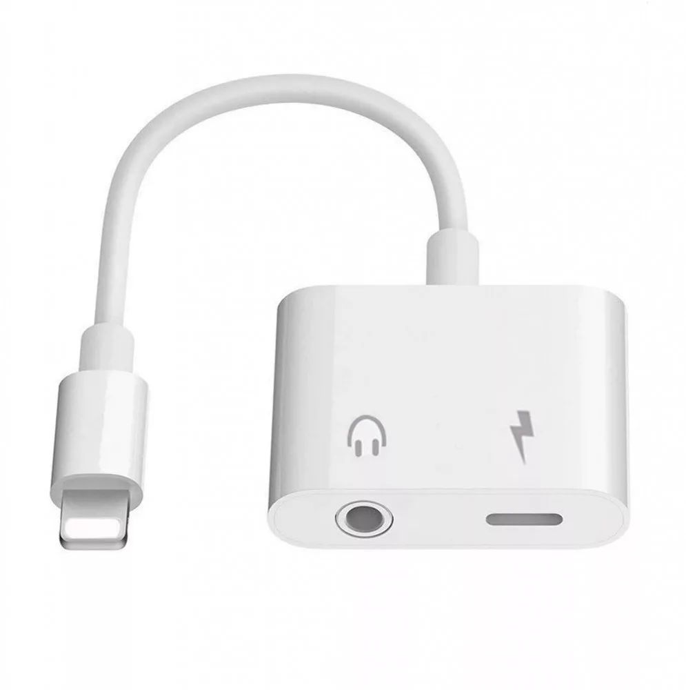 Platinet PMMA9826 SmartPhone Adapter Lightning to AUX with Charging White-2
