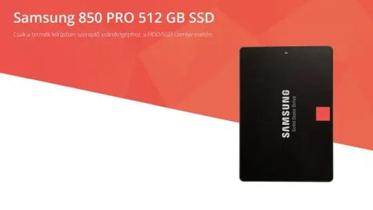 Samsung Csak a HP EliteBook Folio 9470m-hez! - 512 GB SATA3 SSD (2.5)
